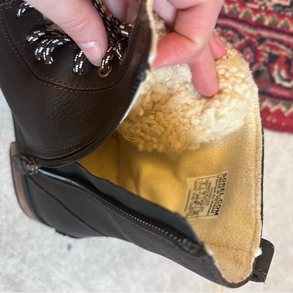 Emelie Genuine Shearling Short Lace-Up Boot - Picture 6 of 7